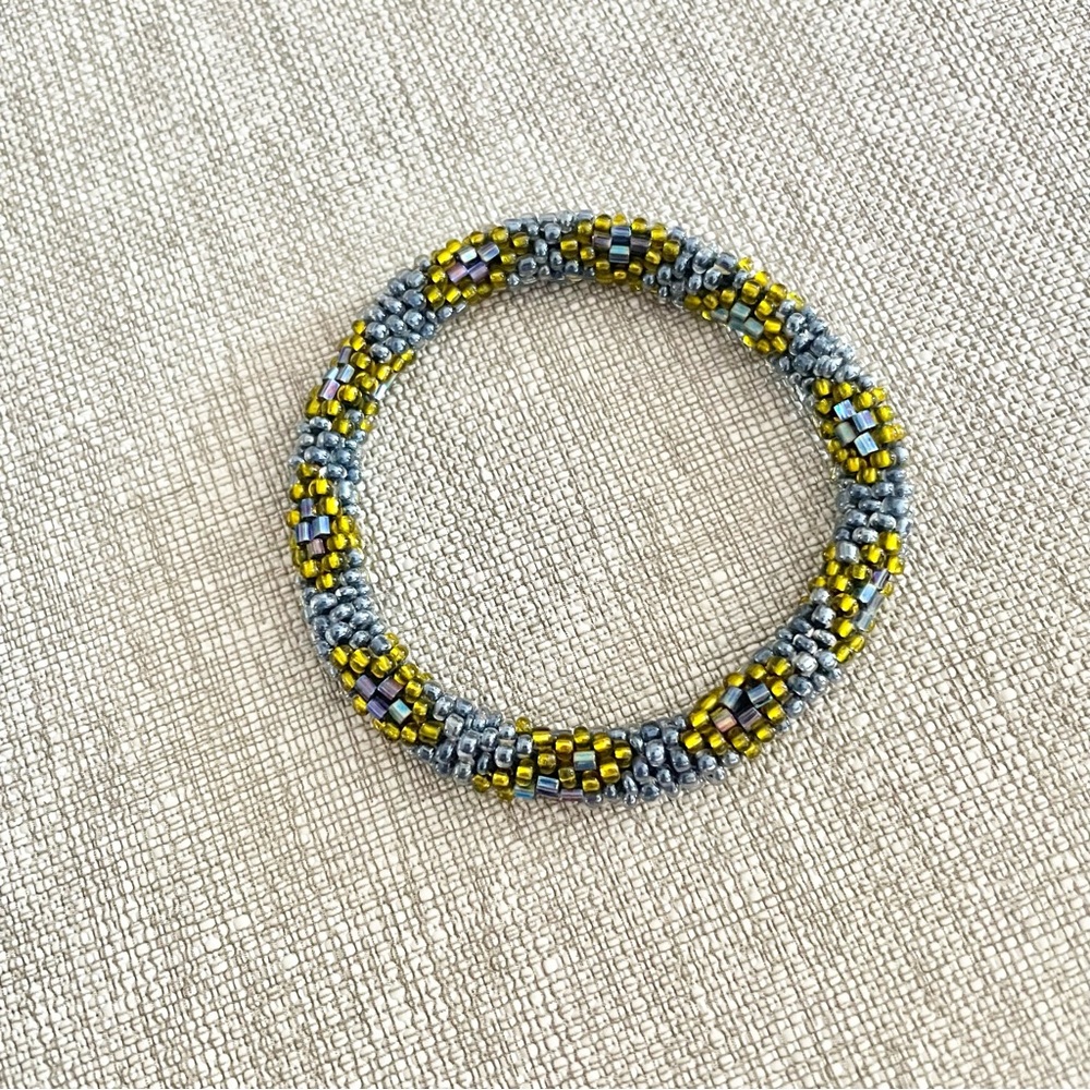 Lily and Laura Bracelet-Blue/Gold